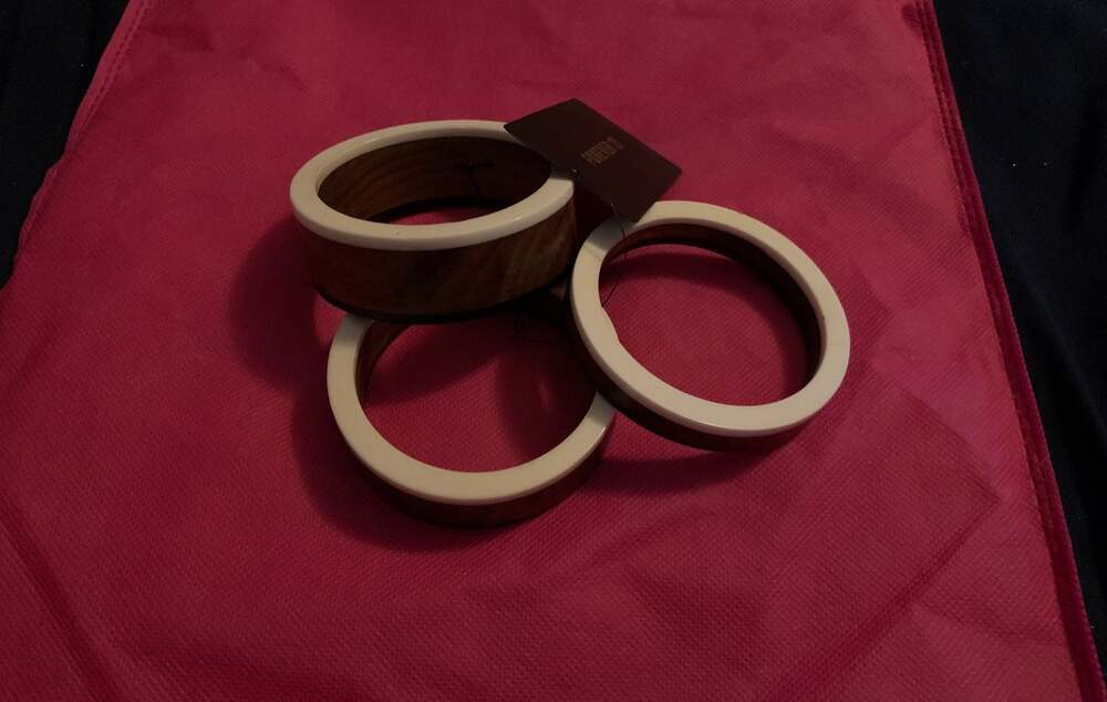 New Forever 21 Wood Bracelets (lot of 3)